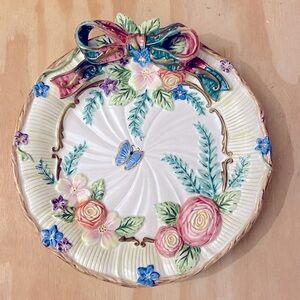Fritz & Floyd Classic Woodland Spring Plate  Bow And Butterfly 9”